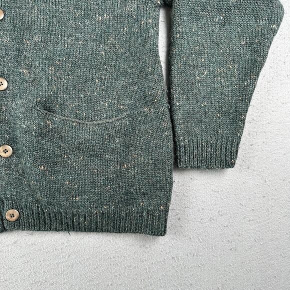 Pringle Cardigan Men’s Large Green Wool Blend V Neck Button Front - Picture 2 of 16